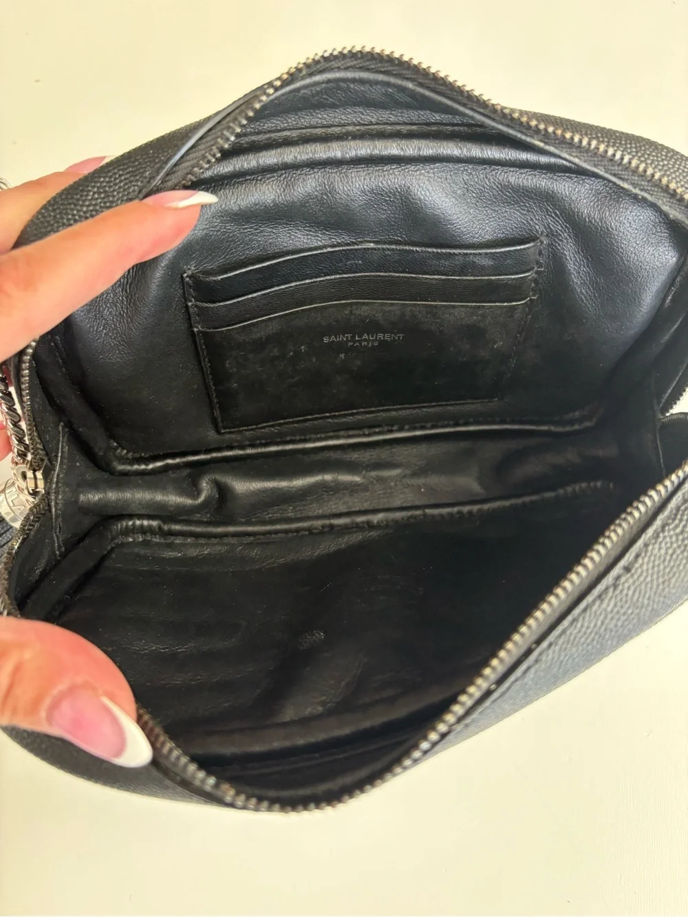 Auth SAINT LAURENT Mini Lou Camera Bag (BROKEN ZIPPER)
